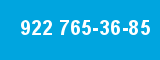 922 765-36-85